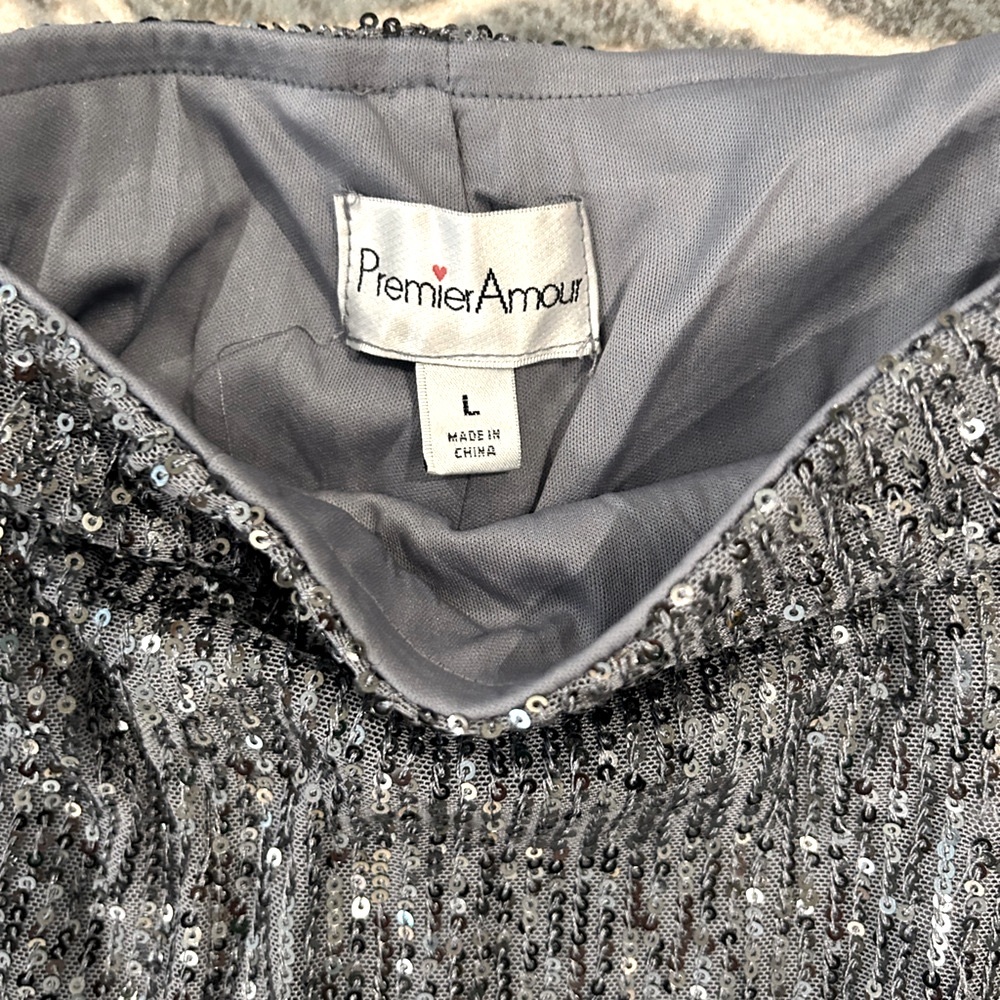 NWNT SEQUIN WIDE LEG PANTS. - Picture 4 of 4